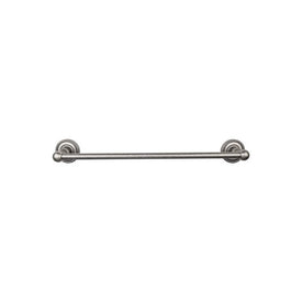 Edwardian 18" Single Towel Bar with Rope Backplate - Antique Pewter