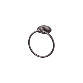 Edwardian Towel Ring with Oval Backplate - Oil Rubbed Bronze