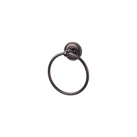 Edwardian Towel Ring with Rope Backplate - Oil Rubbed Bronze