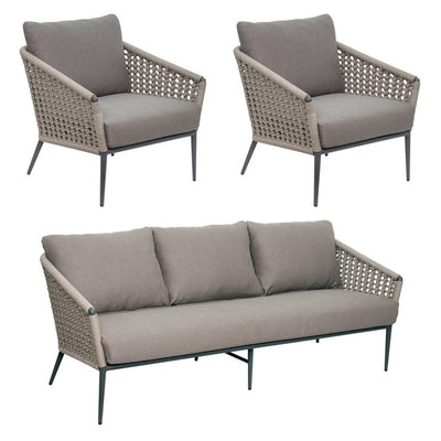 Product Image: 620FT019P2DGTG Outdoor/Patio Furniture/Patio Conversation Sets