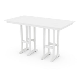 Lakeside Farmhouse 37" x 72" Bar Table - White