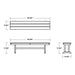 PL36-T1L1MA Outdoor/Patio Furniture/Outdoor Benches