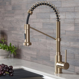 Bolden Single Handle 18" Commercial Kitchen Faucet with Dual-Function Pull Down Sprayer