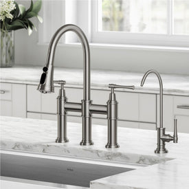 Allyn Bridge Kitchen Faucet and Water Filter Faucet Combo