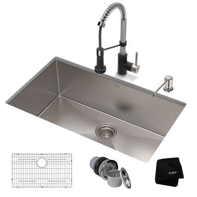 Product Image: KHU100-32-1610-53SSMB Kitchen/Kitchen Sinks/Undermount Kitchen Sinks