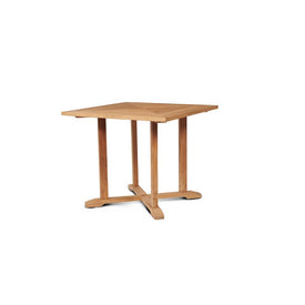 Avery Square Teak Outdoor Dining Table with Umbrella Hole