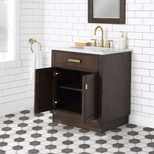 CH30A-0600BK Bathroom/Vanities/Single Vanity Cabinets with Tops