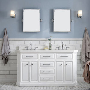 PA60D-0112PW Bathroom/Vanities/Single Vanity Cabinets with Tops