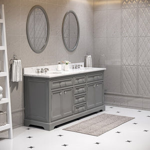 DERBY72GB Bathroom/Vanities/Double Vanity Cabinets with Tops