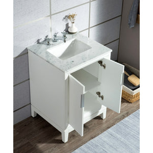 VEL024CWPW07 Bathroom/Vanities/Single Vanity Cabinets with Tops