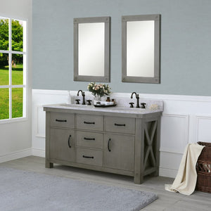 VAB060CWGG05 Bathroom/Vanities/Double Vanity Cabinets with Tops