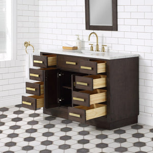 CH48A-0600BK Bathroom/Vanities/Single Vanity Cabinets with Tops