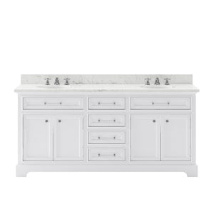 DERBY72W Bathroom/Vanities/Double Vanity Cabinets with Tops