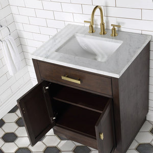 CH30D-0614BK Bathroom/Vanities/Single Vanity Cabinets with Tops