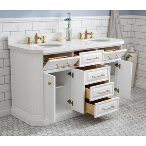 PA60D-0613PW Bathroom/Vanities/Single Vanity Cabinets with Tops