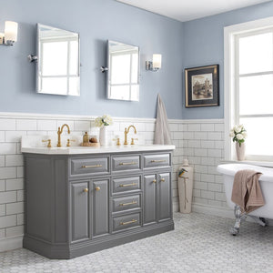 PA60D-0612CG Bathroom/Vanities/Single Vanity Cabinets with Tops