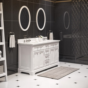 DERBY60W Bathroom/Vanities/Double Vanity Cabinets with Tops