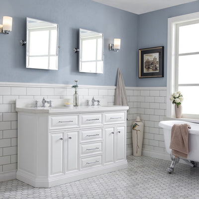 PA60D-0113PW Bathroom/Vanities/Single Vanity Cabinets with Tops