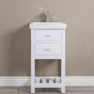 VERA18W Bathroom/Vanities/Single Vanity Cabinets with Tops