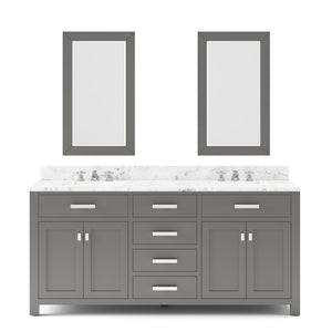 MADISON72GC Bathroom/Vanities/Double Vanity Cabinets with Tops