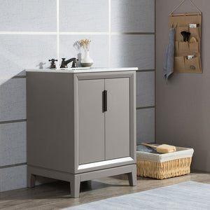 VEL024CWCG12 Bathroom/Vanities/Single Vanity Cabinets with Tops
