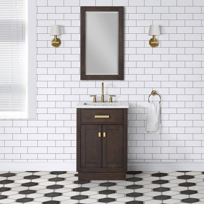 CH24A-0600BK Bathroom/Vanities/Single Vanity Cabinets with Tops