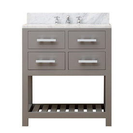 Madalyn 30" Single Bathroom Vanity in Cashmere Gray with Faucet