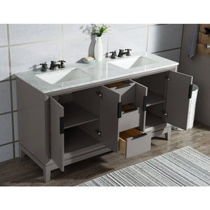 VEL060CWCG04 Bathroom/Vanities/Double Vanity Cabinets with Tops