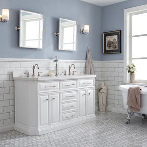 PA60D-0512PW Bathroom/Vanities/Single Vanity Cabinets with Tops