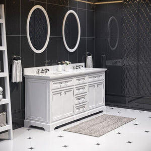 DERBY72WF Bathroom/Vanities/Double Vanity Cabinets with Tops