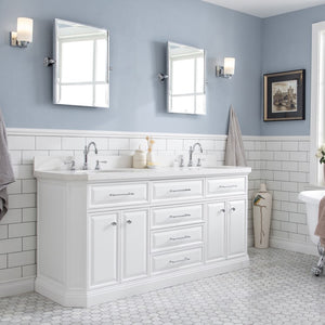 PA72D-0112PW Bathroom/Vanities/Single Vanity Cabinets with Tops
