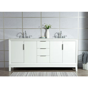 VEL072CWPW45 Bathroom/Vanities/Double Vanity Cabinets with Tops