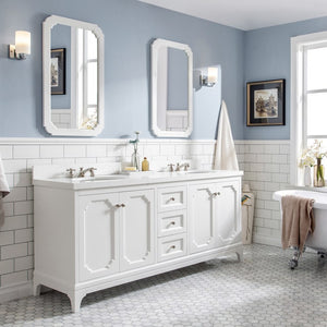 VQU072QCPW04 Bathroom/Vanities/Double Vanity Cabinets with Tops
