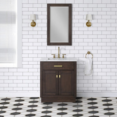 CH30C-0614BK Bathroom/Vanities/Single Vanity Cabinets with Tops