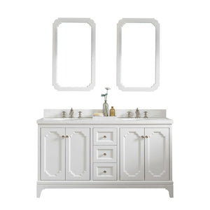 VQU060QCPW60 Bathroom/Vanities/Double Vanity Cabinets with Tops