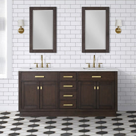 Chestnut 72" Double Bathroom Vanity