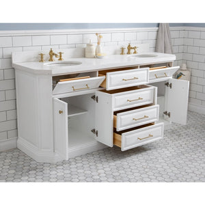 PA72D-0613PW Bathroom/Vanities/Single Vanity Cabinets with Tops