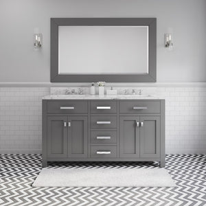 MADISON60GB Bathroom/Vanities/Double Vanity Cabinets with Tops