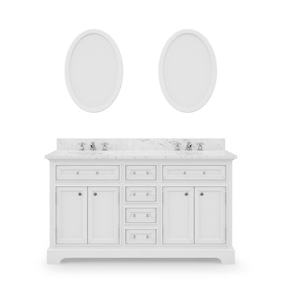 DERBY60WB Bathroom/Vanities/Double Vanity Cabinets with Tops