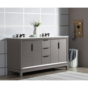 VEL060CWCG10 Bathroom/Vanities/Double Vanity Cabinets with Tops