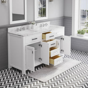 MADISON60WCF Bathroom/Vanities/Double Vanity Cabinets with Tops