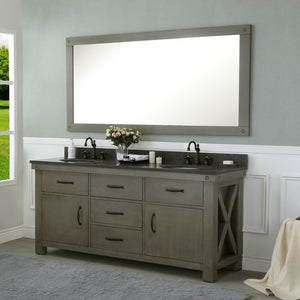 VAB072BLGG02 Bathroom/Vanities/Double Vanity Cabinets with Tops
