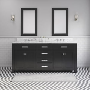 MADISON72ECF Bathroom/Vanities/Double Vanity Cabinets with Tops