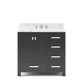 Madison 36" Single Bathroom Vanity in Espresso with Faucets