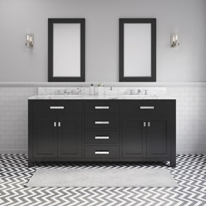 MADISON72E Bathroom/Vanities/Double Vanity Cabinets with Tops