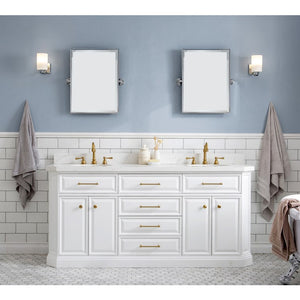 PA72A-0600PW Bathroom/Vanities/Single Vanity Cabinets with Tops