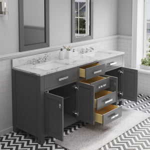 MADISON72G Bathroom/Vanities/Double Vanity Cabinets with Tops