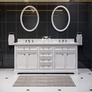 DERBY72WBF Bathroom/Vanities/Double Vanity Cabinets with Tops