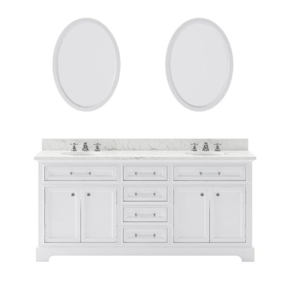 DERBY72WBF Bathroom/Vanities/Double Vanity Cabinets with Tops
