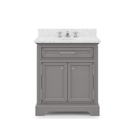 Derby 30" Single Bathroom Vanity in Cashmere Gray with Faucet
